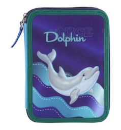 Пенал Target с канцтоварами Дельфины