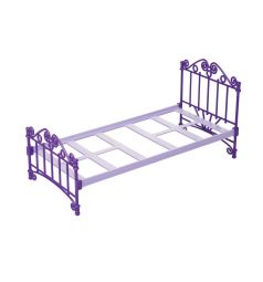 Мебель для кукол Огонек Кроватка фиолетовая