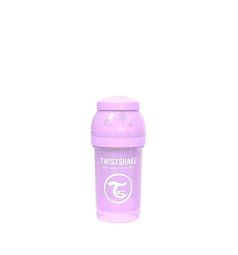 Бутылочка Twistshake для кормления антиколиковая пластик с рождения, 180 мл, цвет: фиолетовый