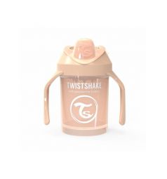 Поильник Twistshake Mini cup, цвет: бежевый