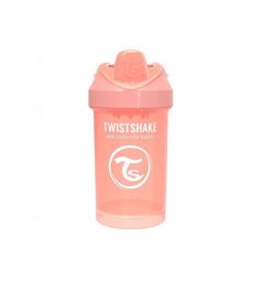 Поильник Twistshake Crawler cup, цвет: персиковый