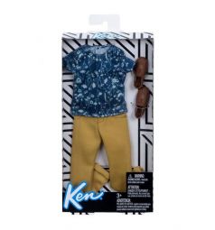 Одежда для Кена Barbie синяя рубашки и бежевые брюки