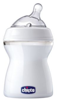 Бутылочка с силиконовой соской Chicco Natural Feeling с флексорами и наклоном, 250мл