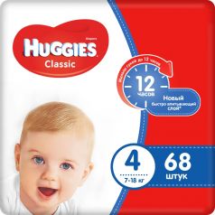 Подгузники Huggies Classic Mega Pack 4, 7-18 кг, 68шт.