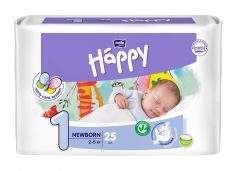 Подгузники Bella Baby Happy Newborn 1 (2-5 кг), 25шт.