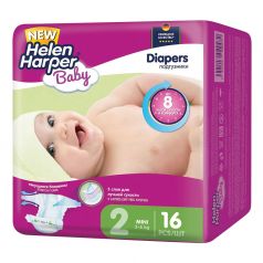Подгузники Helen Harper Baby Mini, 3-6кг, 16шт.