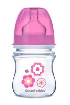 Антиколиковая бутылочка Canpol babies, соска медленный поток, с широким горлышком, 120мл