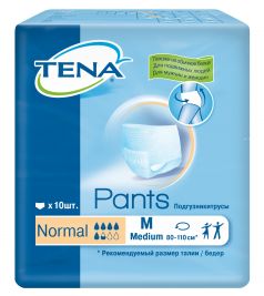 Трусы-подгузники TENA Pants Normal M, 10шт.