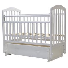 Кровать детская Топотушки "Лира-7", с ящиком, белая