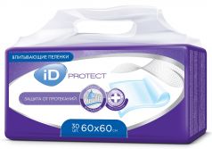 Пеленки iD Protect одноразовые для взрослых 60х60, 30шт.