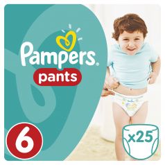Подгузники-трусики Pampers Pants Extra Large 6 (15+ кг), 25шт.