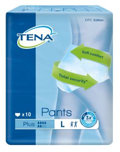 Трусы-подгузники TENA Pants Plus L, 10шт.