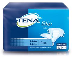 Подгузники TENA Slip Plus Feel Dry M, 30шт.