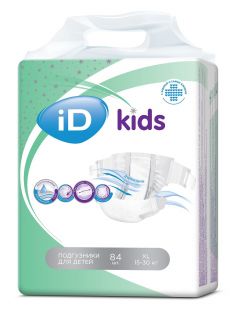 Детские подгузники iD Kids XL, 15-30кг, 84шт.