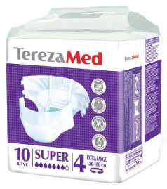 Подгузники для взрослых TerezaMed Super Extra Large №4, 10шт.