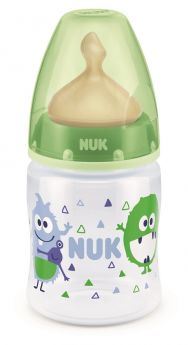 Бутылочка NUK First Choice Plus М "Монстры" с соской из латекса, 150мл