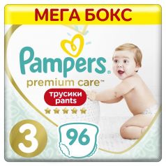 Подгузники-трусики Pampers Premium Care Pants Midi 3 (6-11кг), 96шт.