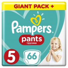 Подгузники-трусики Pampers Pants Junior 5 (12-17кг), 66шт.