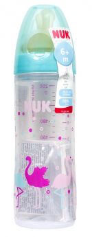 Бутылочка NUK First Choice New Classic с латексной соской, бирюза, 250мл