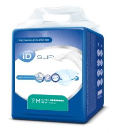 Подгузники для взрослых iD Slip M, 10шт. + 2шт. в подарок