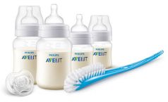 Набор для новорожденных Philips Avent: бутылочки, пустышка, щеточка