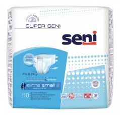 Подгузники Seni Super Extra Small, 0 размер, 40х60см, 10шт.
