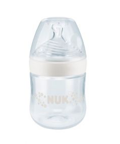 Бутылочка NUK Nature Sense из полипропилена, с соской из силикона, бежевая, 150мл