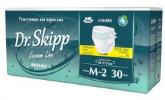 Подгузники для взрослых Dr. Skipp Econom Line M-2, 68-115см, 30шт.