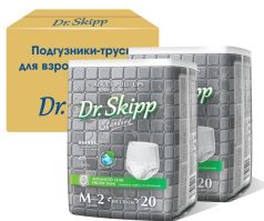 Подгузники-трусы для взрослых Dr. Skipp M-2, 2х20шт.