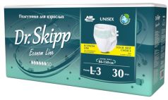 Подгузники для взрослых Dr. Skipp Econom Line L-3, 84-150см, 30шт.