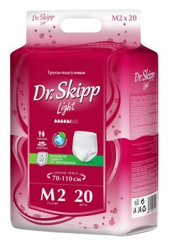 Подгузники-трусы для взрослых Dr. Skipp Light M-2, 70-110см, 20шт.
