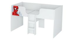 Кровать-чердак детская Polini kids Marvel 4105 "Человек-паук"