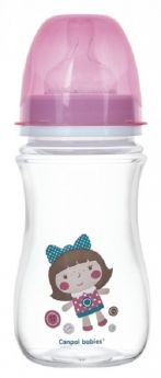 Антиколиковая бутылочка Canpol babies "Toys", розовая, 240мл