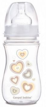 Антиколиковая бутылочка Canpol babies Newborn baby, белая, 240мл