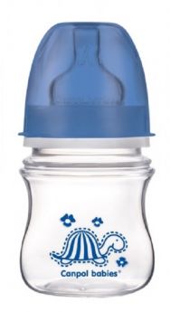 Антиколиковая бутылочка Canpol babies Colourful animals, синяя, 120мл