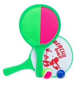 Набор ракеток для игры "Поймай мяч" Котофей, розово-зеленый