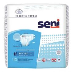 Подгузники для взрослых Super Seni Small, 1 размер, 55-80см, 10шт.