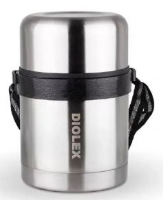 Термос суповой DIOLEX DXF-600-1 с широким горлом, с ремешком, 0,6л