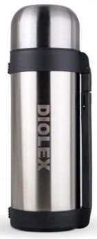 Термос универсальный DIOLEX DXH-1800-1 с кнопкой-клапаном, крышкой-чашкой и ручкой, 1,8л
