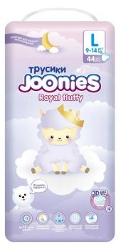 Подгузники-трусики Joonies Royal Fluffy, размер L (9-14кг), 44шт.