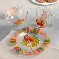 Набор посуды детский «Король Лев», 3 предмета: кружка 250мл, салатник d=12,7см, тарелка d=19,6см