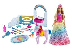 Игровой набор Barbie Dreamtopia "Кукла и единорог"