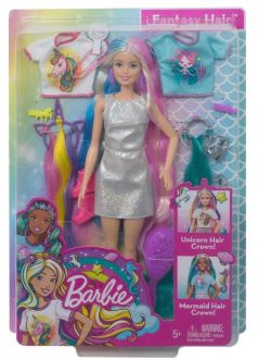 Кукла Barbie "Радужные волосы"