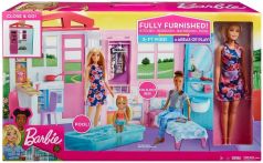 Игровой набор Barbie "Раскладной домик" с мебелью и аксессуарами