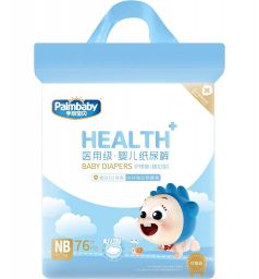 Подгузники детские Palmbaby HEALTH+ NB, до 5кг, 76шт.