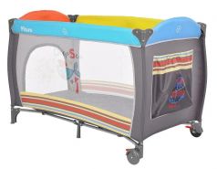Манеж-кровать Pituso Granada, двухуровневый, с лазом на молнии, 120х60см (цвета в ассорт.)