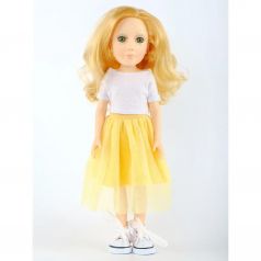 Кукла TRINITY Dolls МИРА (желтая юбка, белая футболка)