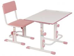 Комплект Polini kids: растущая парта-трансформер M1, 75х55см и регулируемый стул, L (цвета в ассорт.)