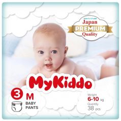 Подгузники-трусики MyKiddo Premium M, 6-10кг, 38шт.