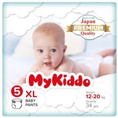 Подгузники-трусики MyKiddo Premium XL, 12-20кг, 34шт.